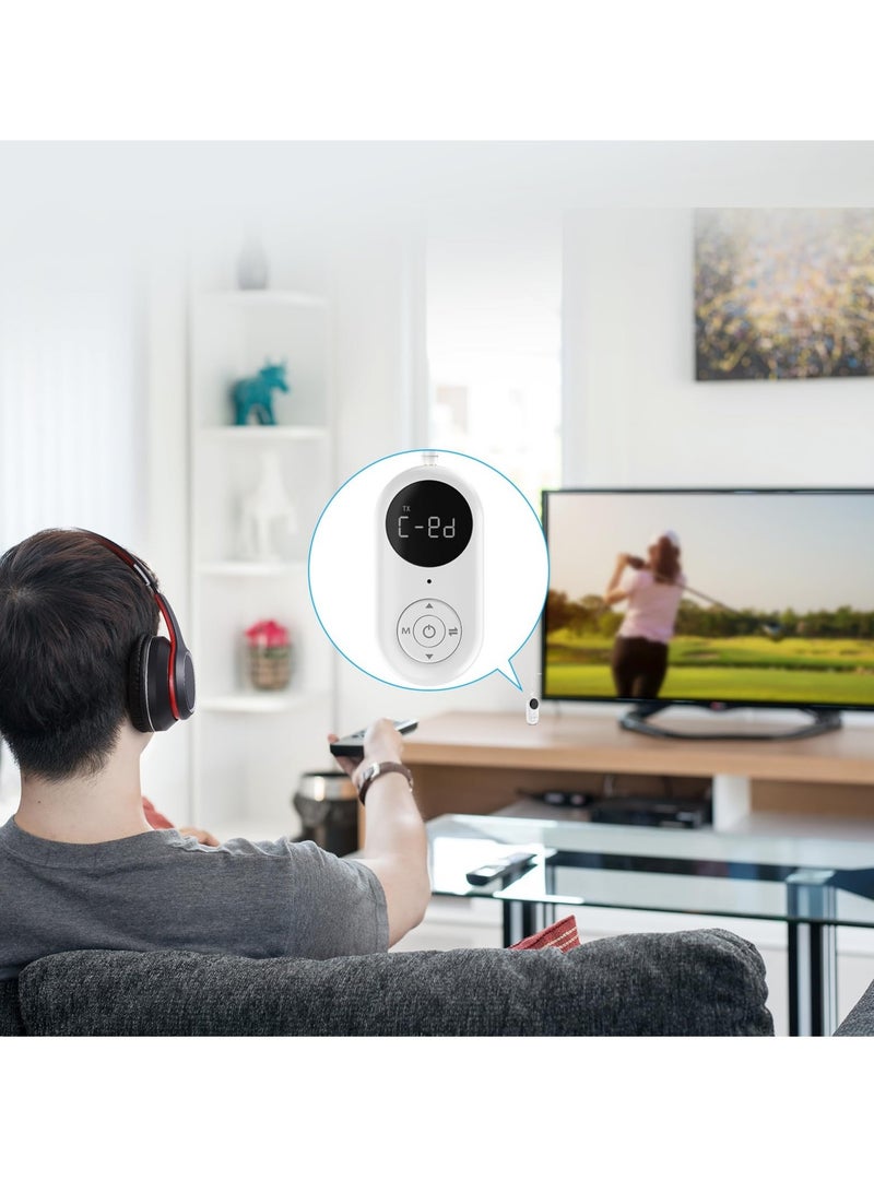 محول بلوتوث 5.3 ثنائي الارتباط - صوت لاسلكي منخفض الكمون للتلفزيون والكمبيوتر الشخصي والمنزل والسيارة - Image 3